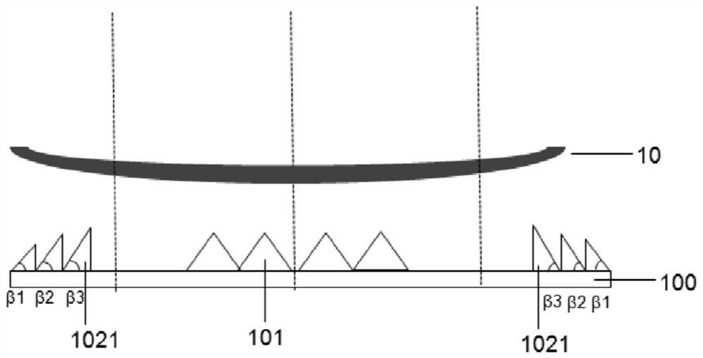 Brightness enhancing film and curved surface display