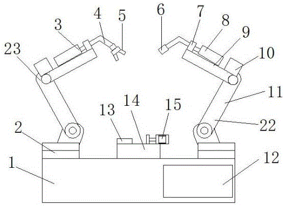 Double-station intelligent welding robot