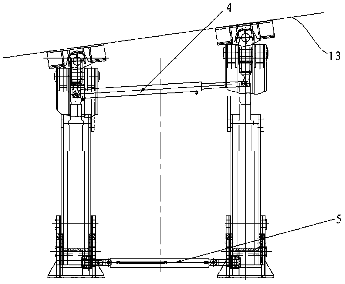 Double row type fore support
