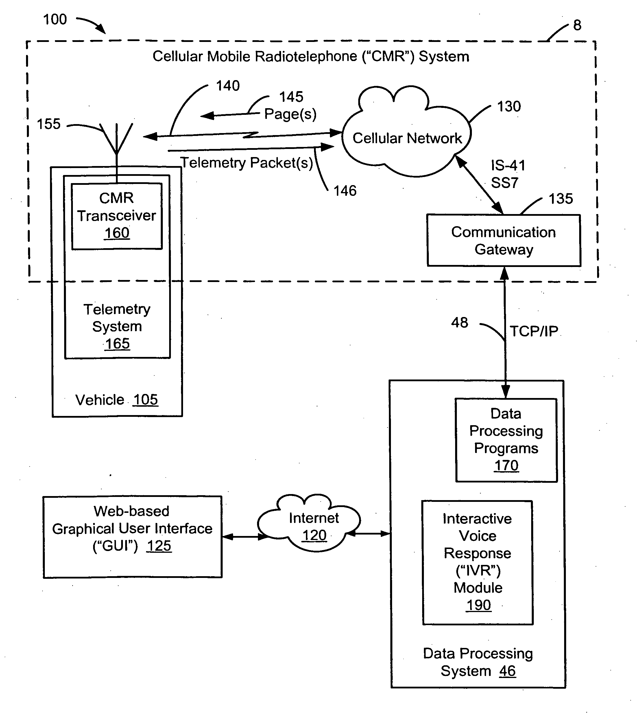 Method and system for remotely monitoring the operations of a vehicle
