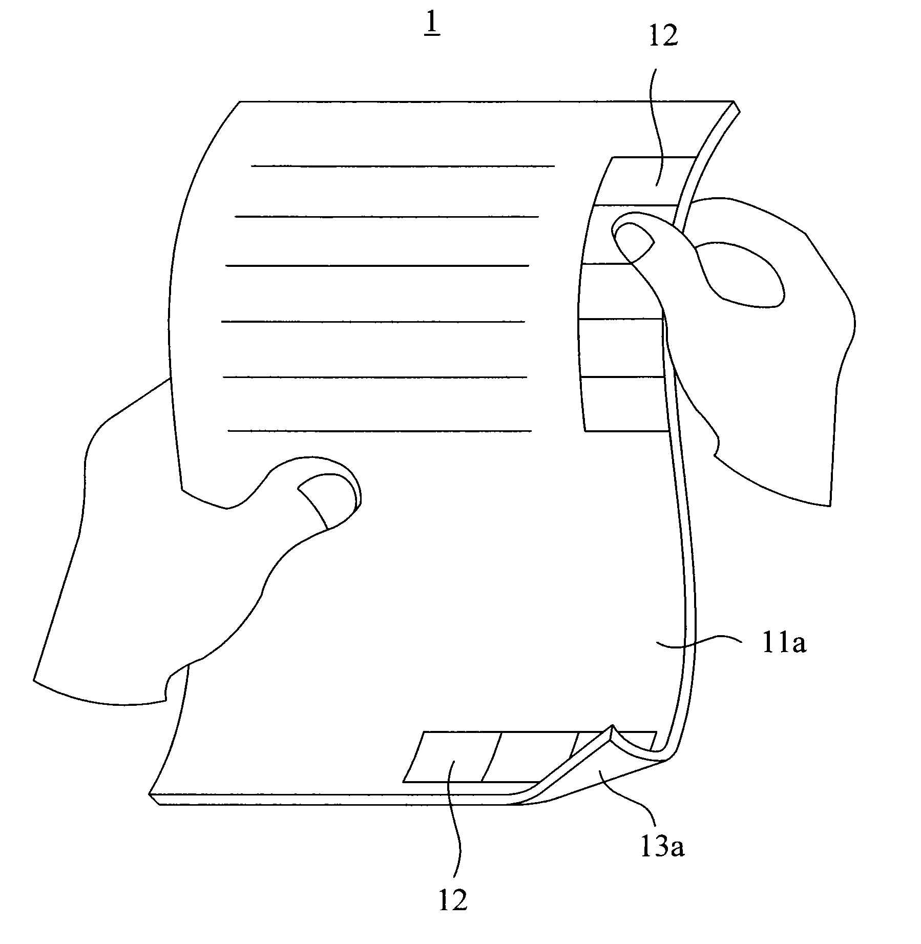 Touch-control structure for a flexible display device