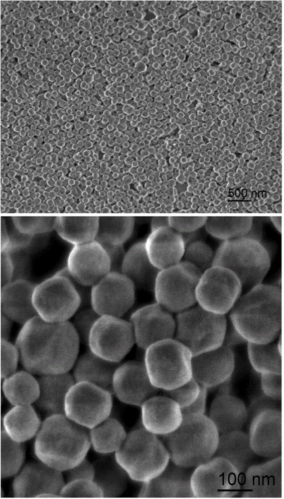 Metal-doped hollow mesoporous silicon oxide nanosphere and preparation method thereof