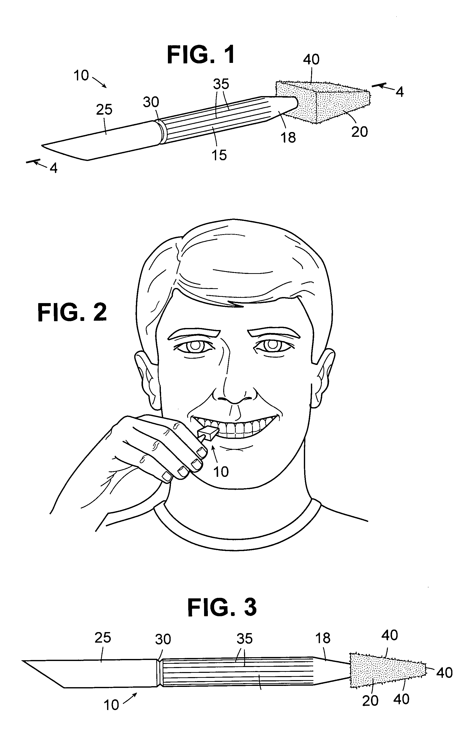 Applicator for cleaning teeth