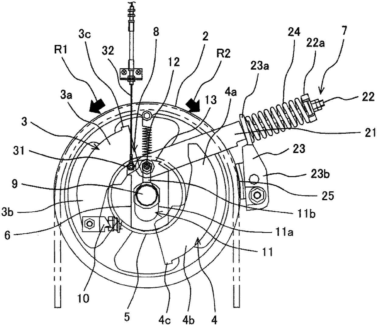 Speed ​​governor, elevator device and test device