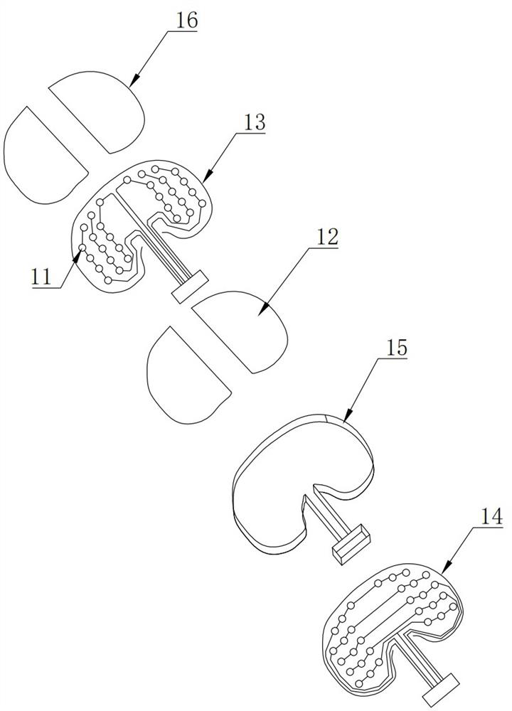 Knee joint replacement gap balance measurement system, preparation method and measurement method