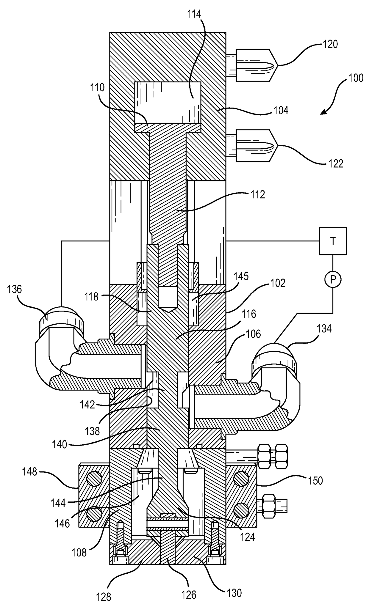 Plunger-type dispensing valve for the rapid deposition of adhesive to road pavement surfaces for enabling the fixation of pavement markers to road pavement surfaces