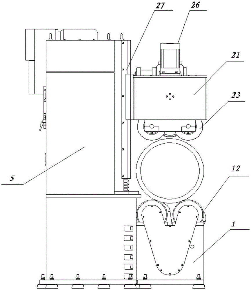 High-efficiency milling and beveling machine for pipes