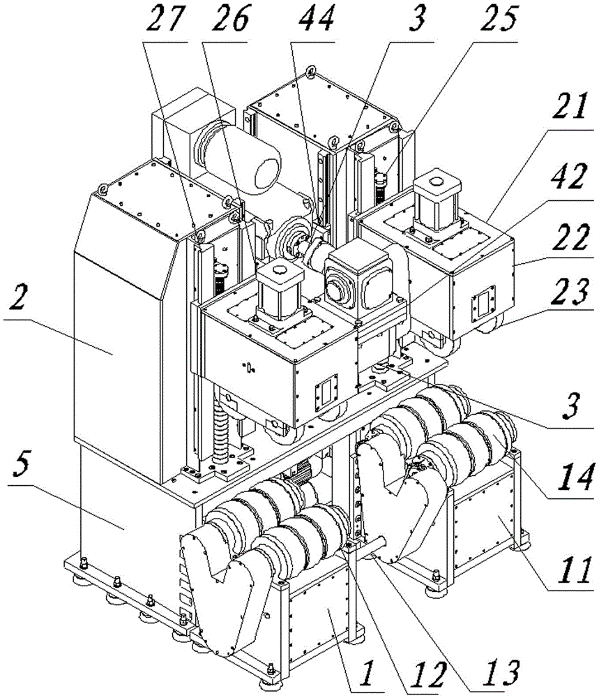 High-efficiency milling and beveling machine for pipes