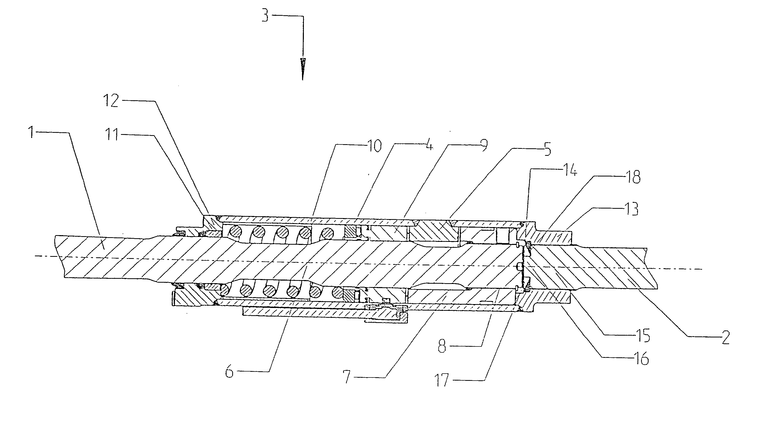 Split stabilizer and process for establishing a toothed connection of the outer rotary part to one of the two stabilizer parts