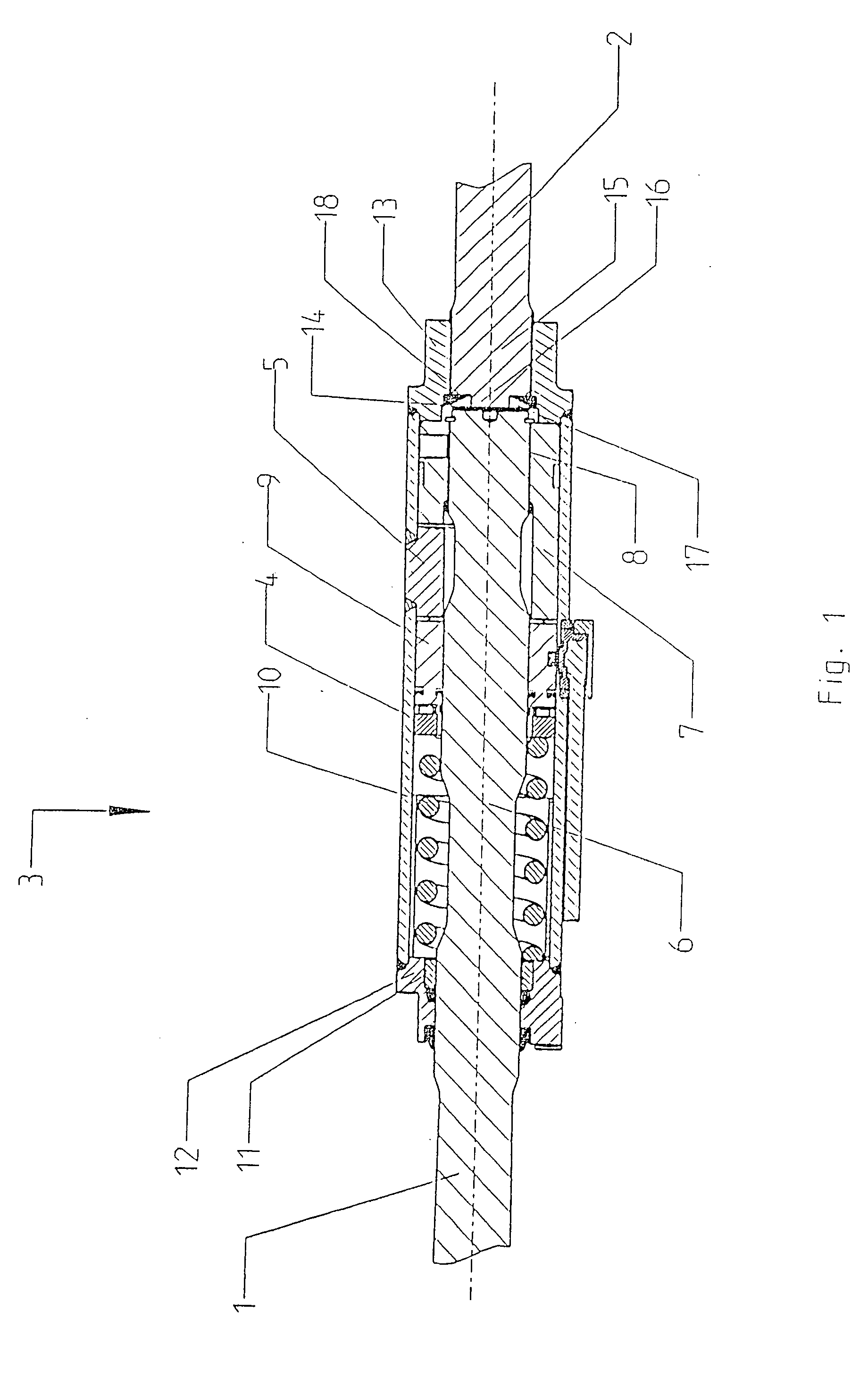 Split stabilizer and process for establishing a toothed connection of the outer rotary part to one of the two stabilizer parts