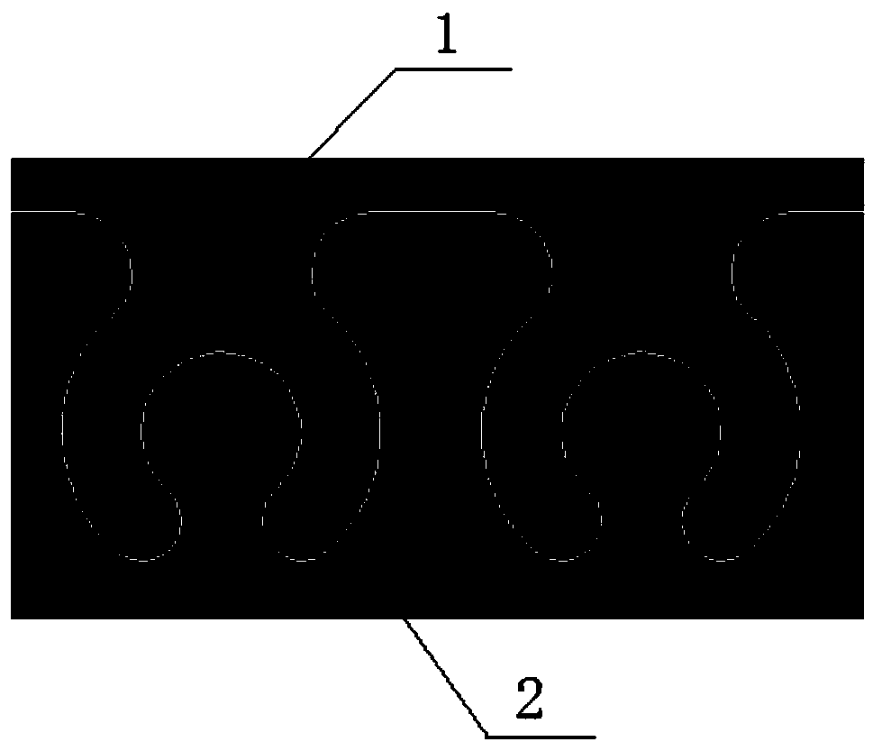 Strong-combined composite material plate