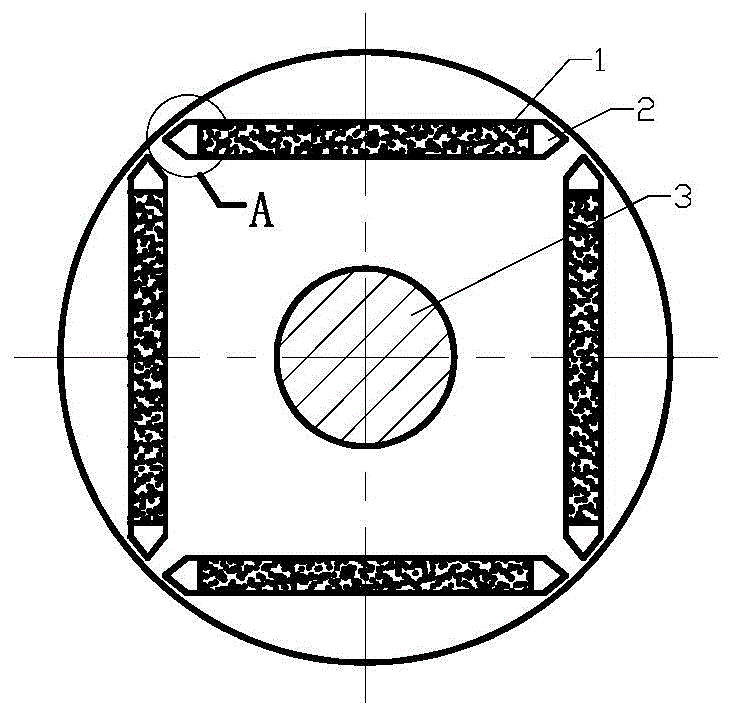 Permanent magnet embedded rotor for direct current brushless motor