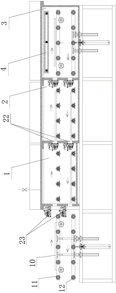 High-efficiency compact magnetic control film plating device and method