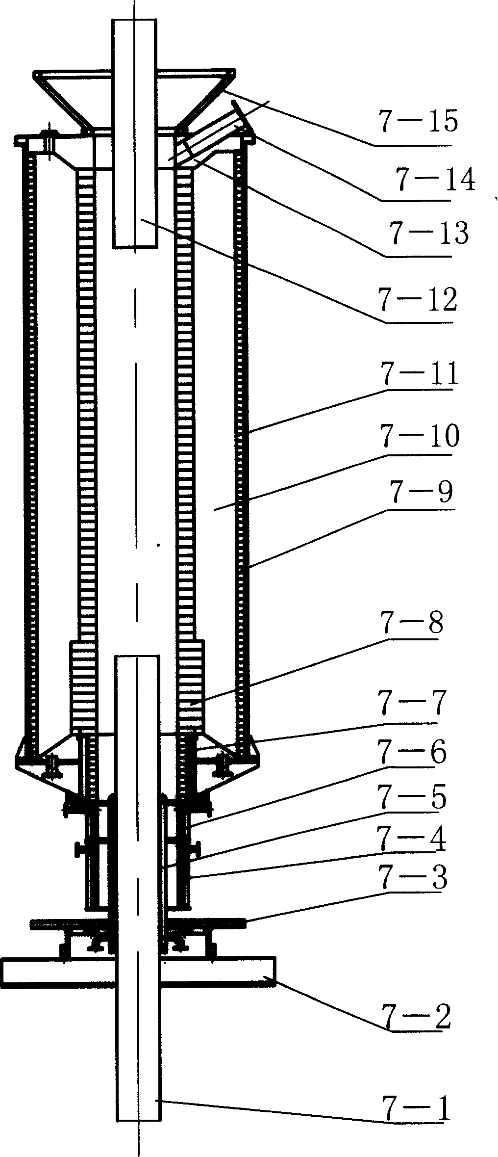 Continuous production and apparatus for high-purity graphite carbon material