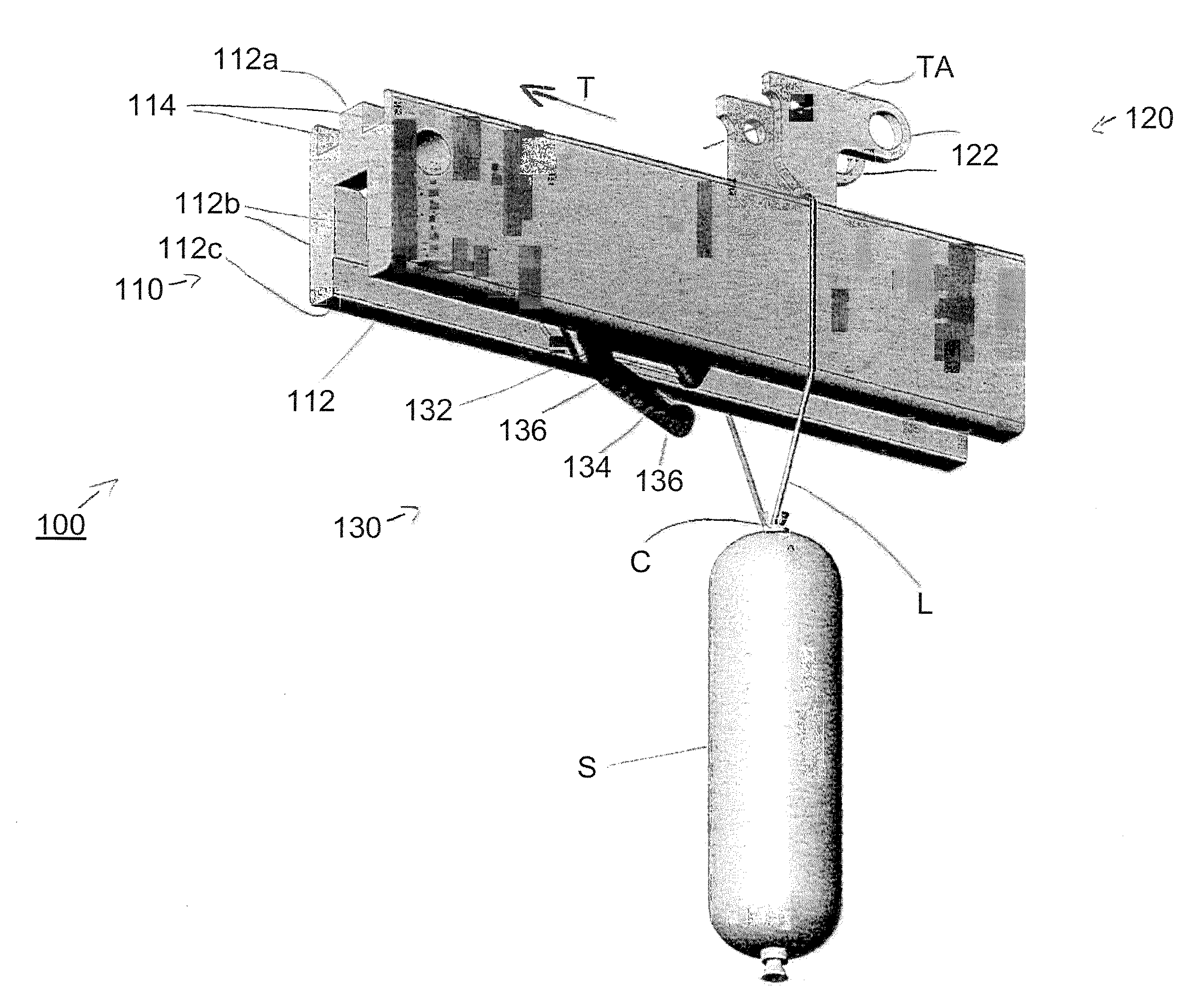 Transportation assembly with separation device