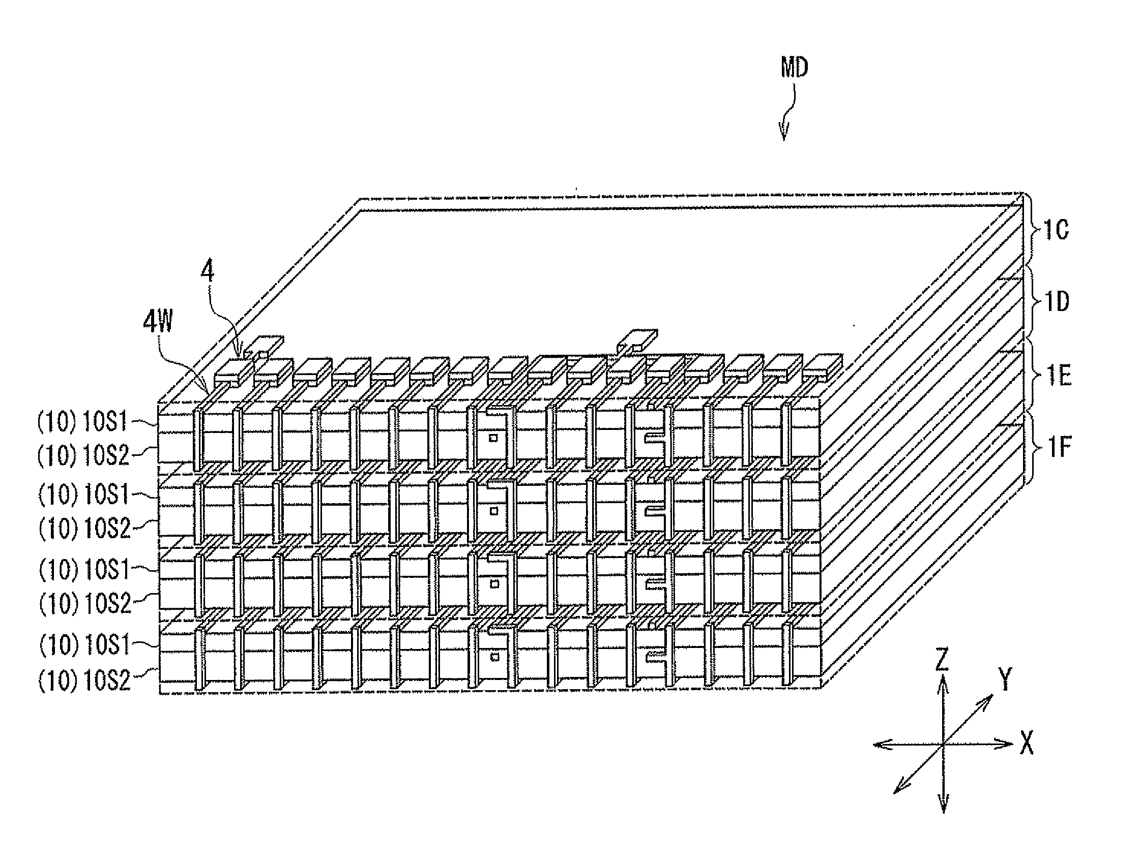 Manufacturing method for layered chip packages