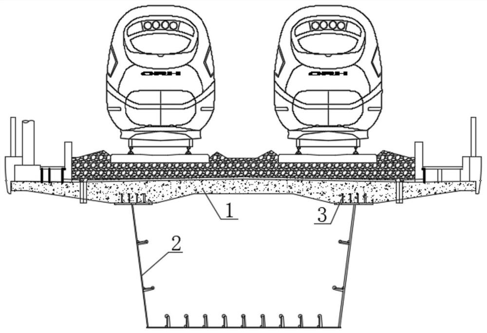 Rapidly-constructed steel-concrete composite beam concrete bridge deck slab and hoisting system thereof