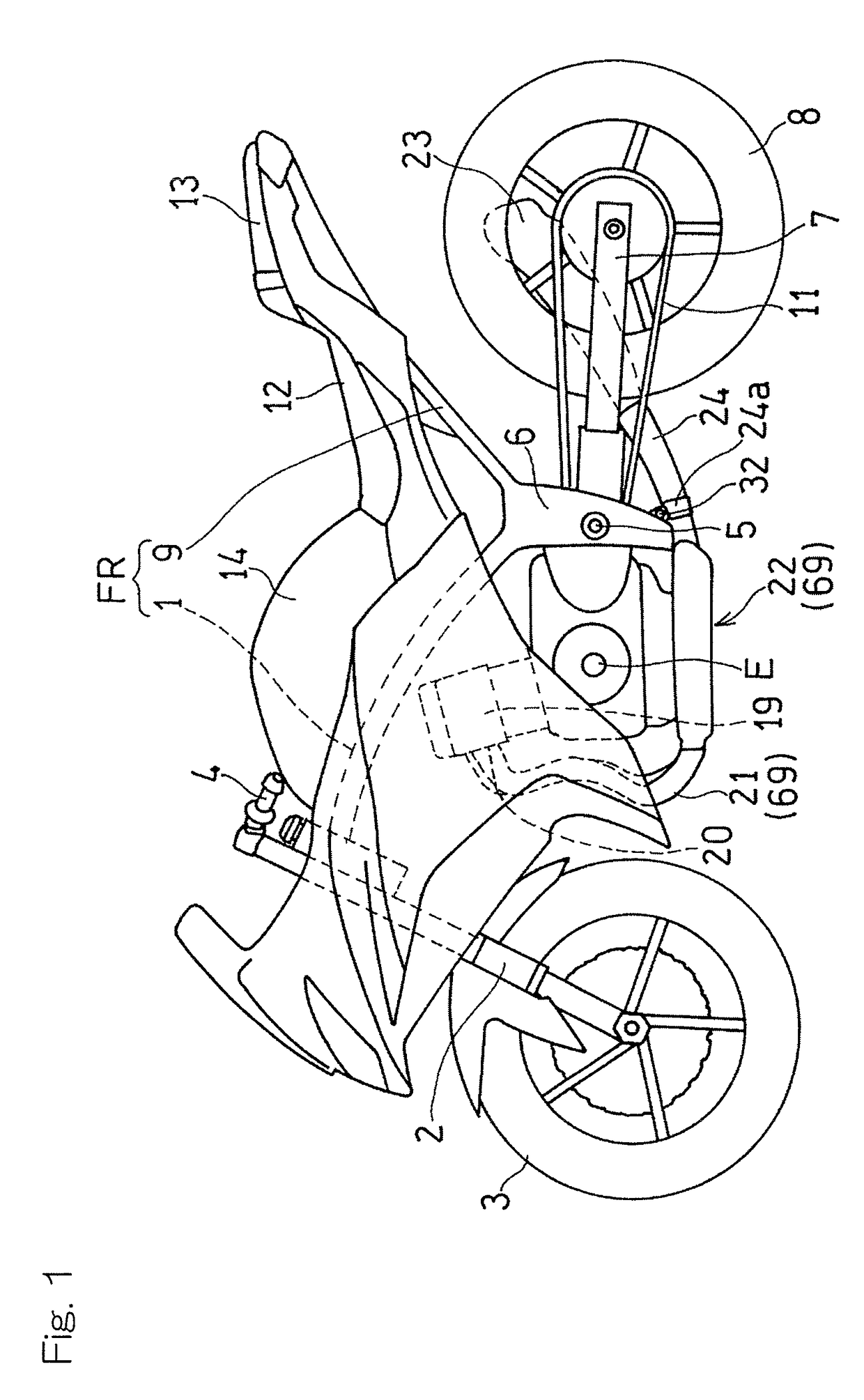 Exhaust device for combustion engine