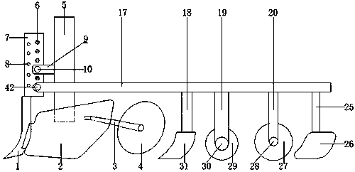 Nutrition pot sowing and burying device
