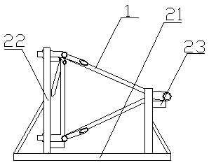Rapid construction method of arched pipe truss