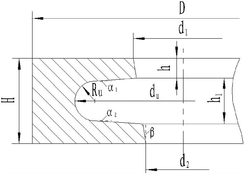 Method for ring rolling forming of groove inclined inner hole ring part