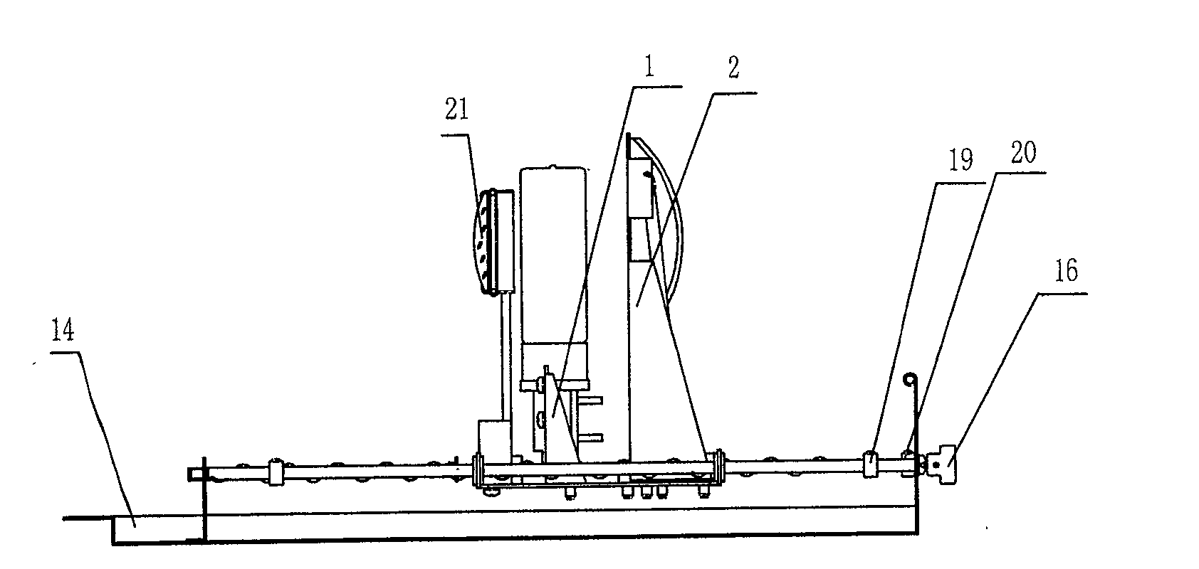 Focusing component for stage projector lamp