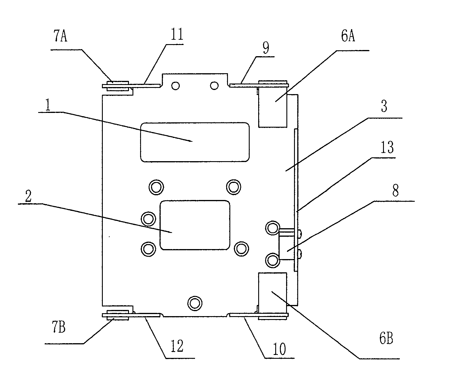 Focusing component for stage projector lamp