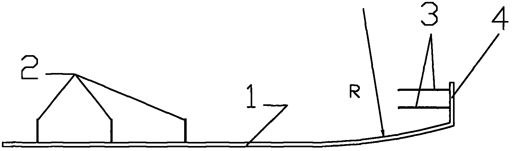 Method for preventing box culvert head drop during box culvert jacking construction and used steel ship bow slope