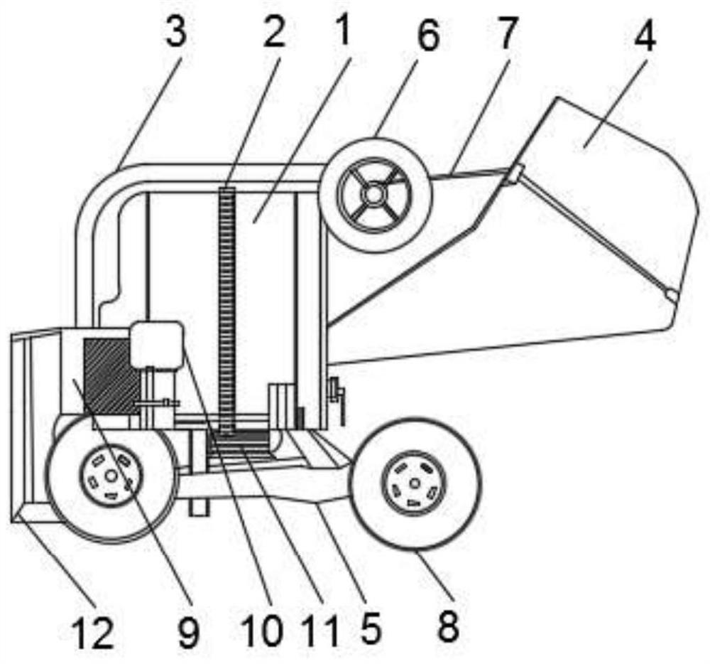 Crop drying processing device