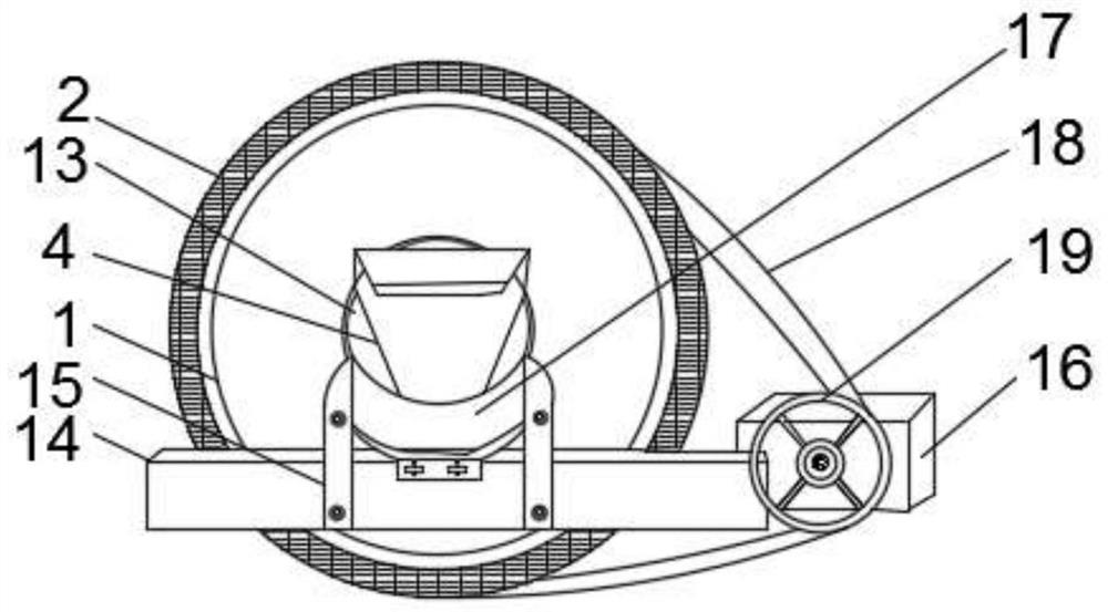 Crop drying processing device