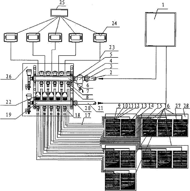 Intelligent thin ground heating system