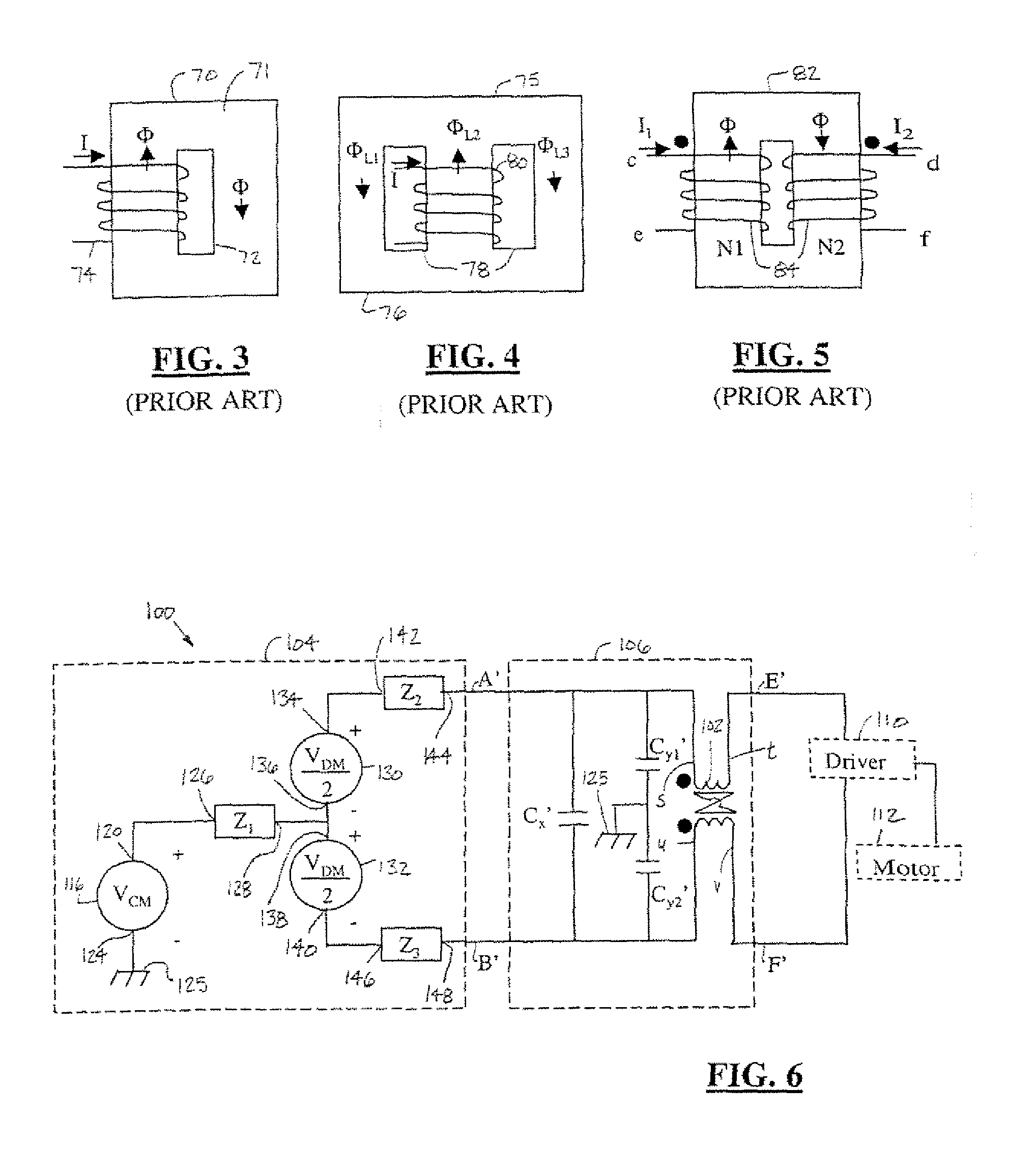 Inductor topologies with substantial common-mode and differential-mode inductance