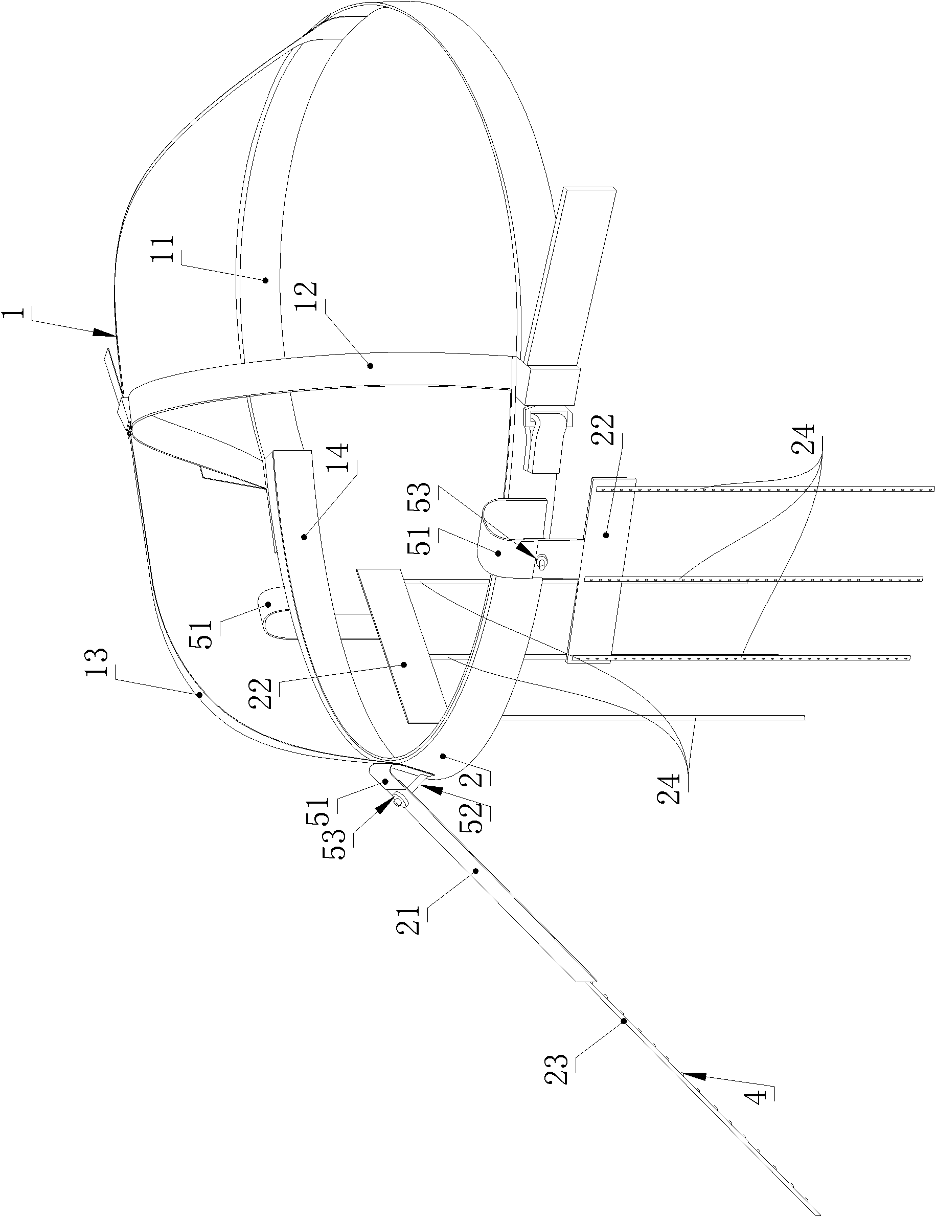 Cranial jaw traction device for maxillary fracture