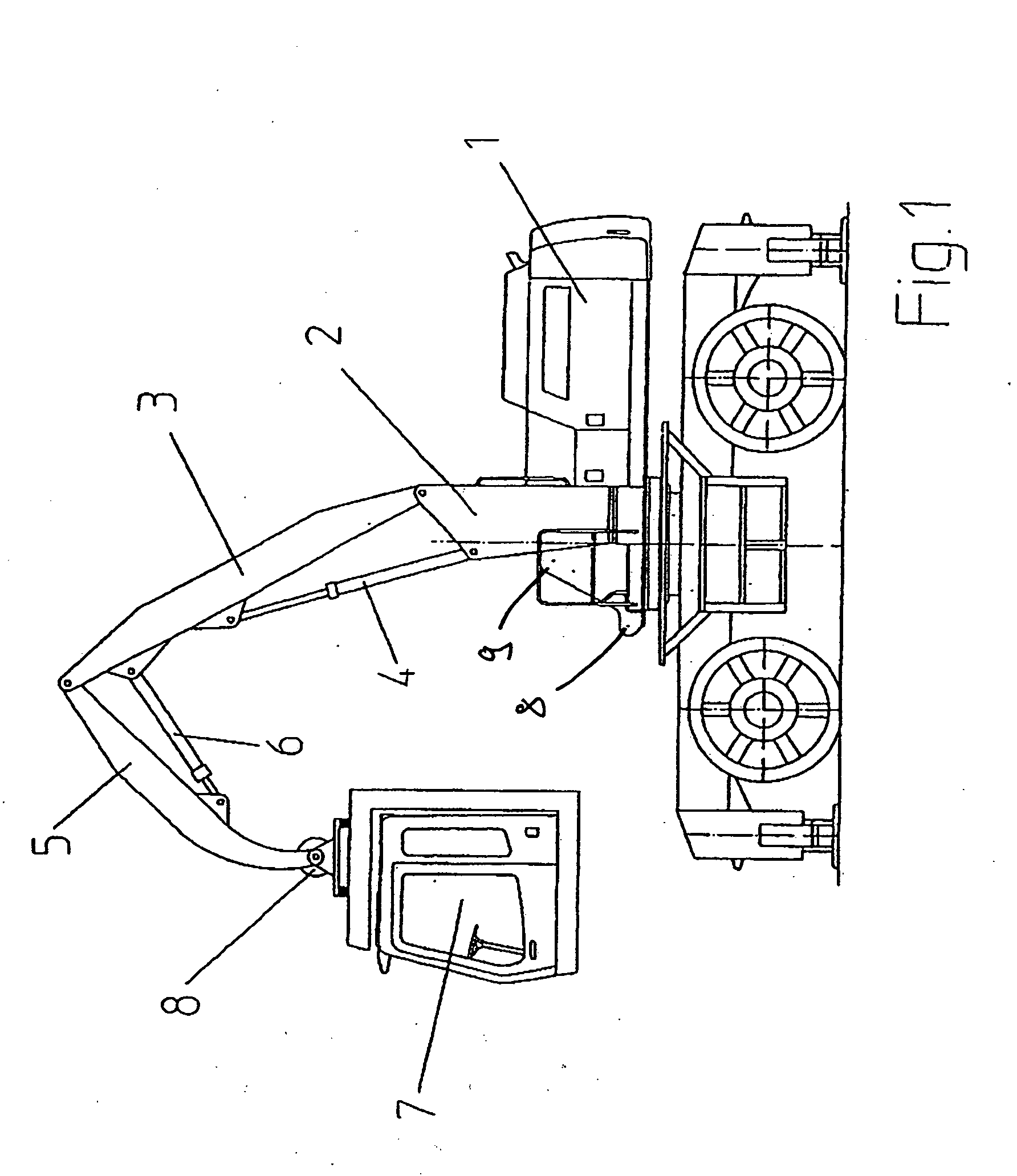 Working machine and emergency lowering system