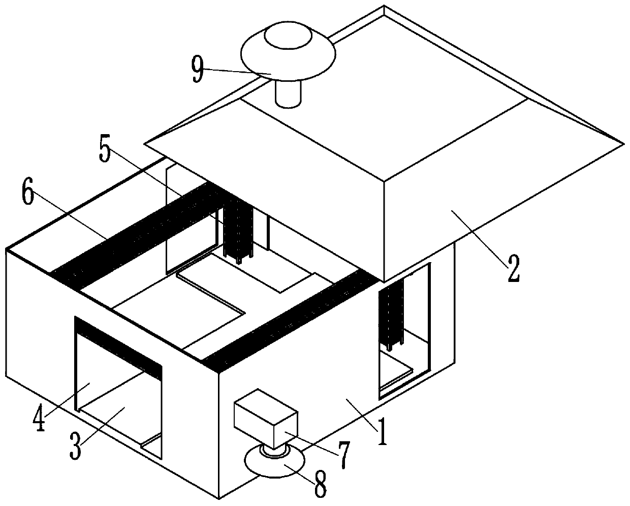 Warehouse hardened pavement and manufacturing method, hardened pavement based warehouse and mounting technology