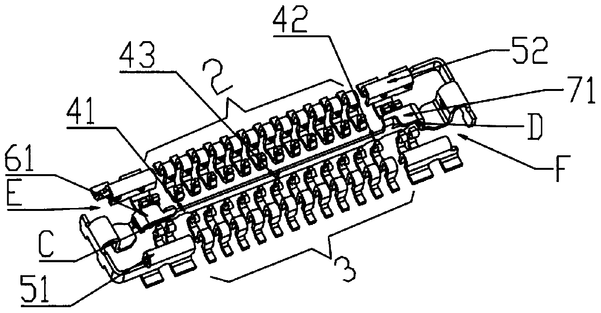 High-data-transmission-rate anti-signal-interference board-to-board connector