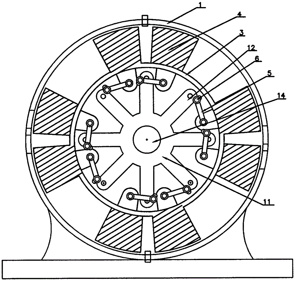 Piston rotation type engine