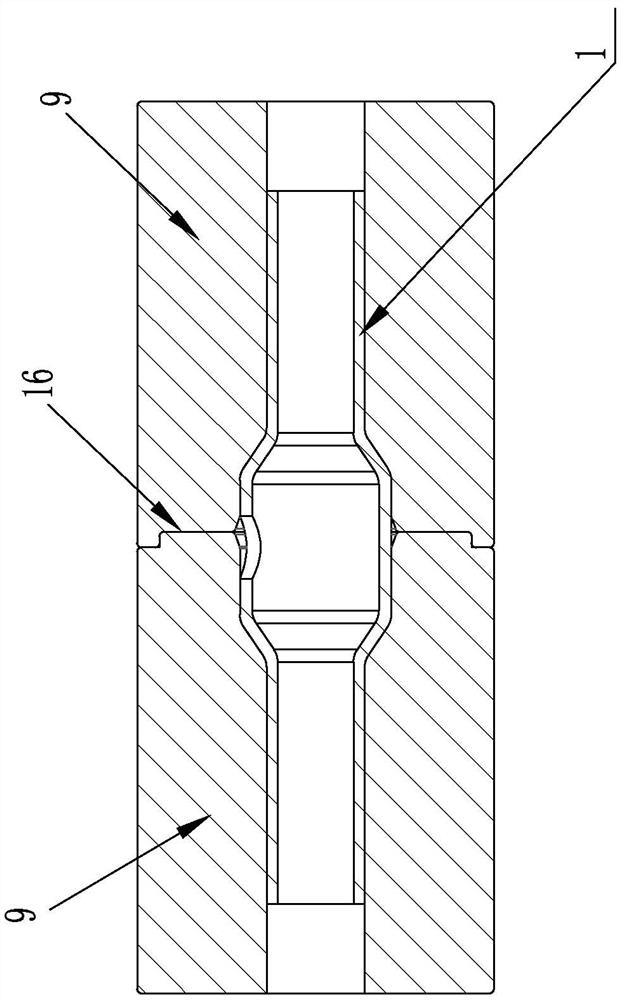 One-time forming method for valve pipe of ball valve body