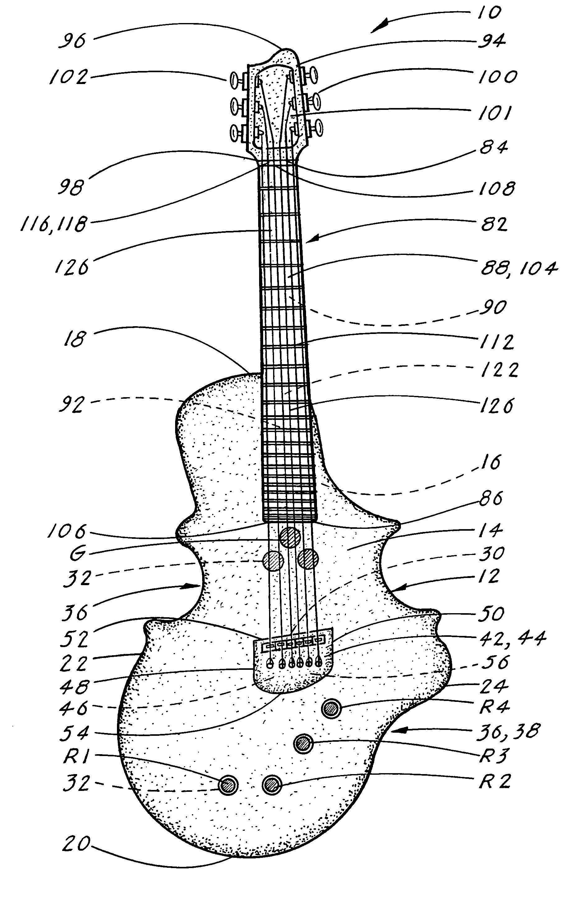 Guitar and violin hybrid instrument