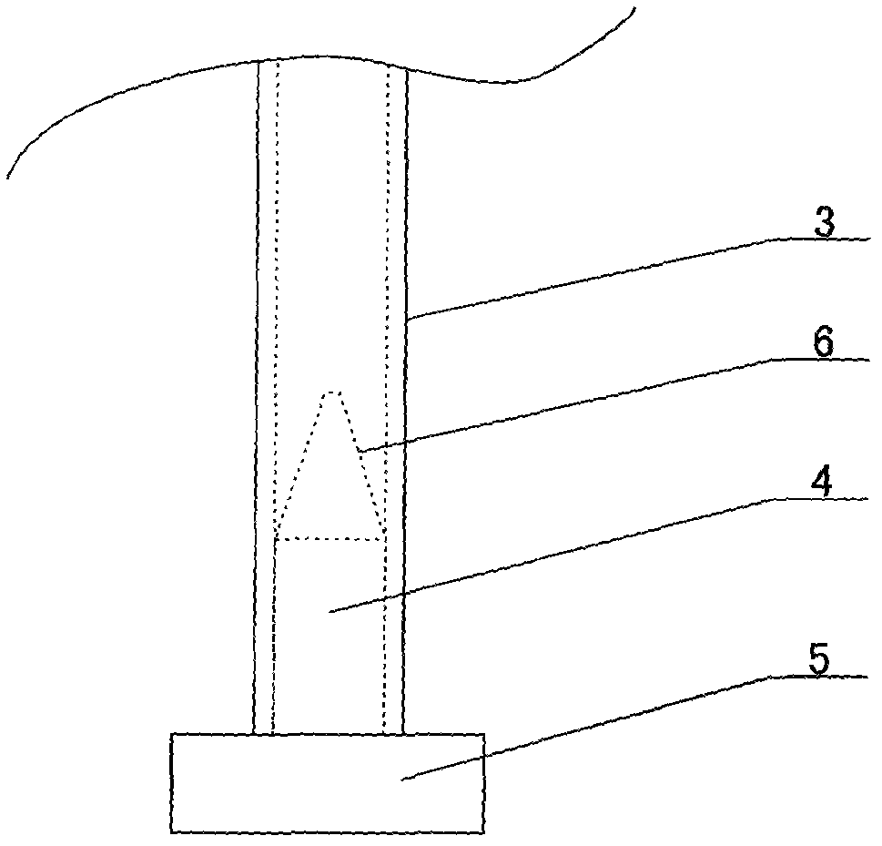 Clamping holder for hollow silicon core