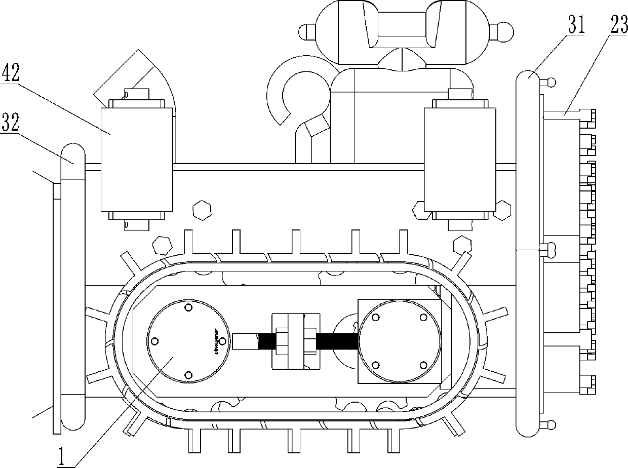 Pipe culvert obstruction dredging robot and dredging method