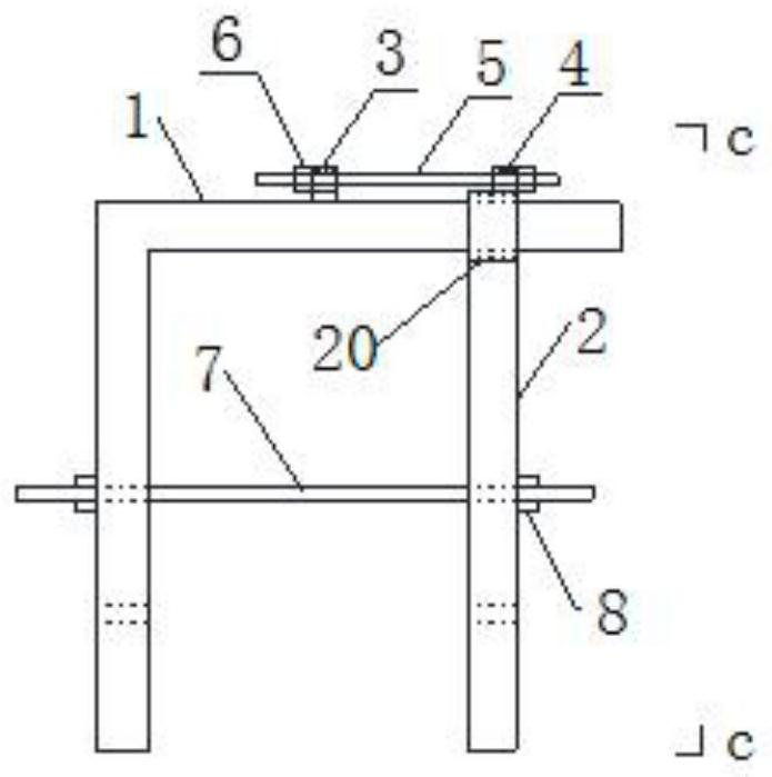 Fixing clamp for concrete guide wall or beam mold