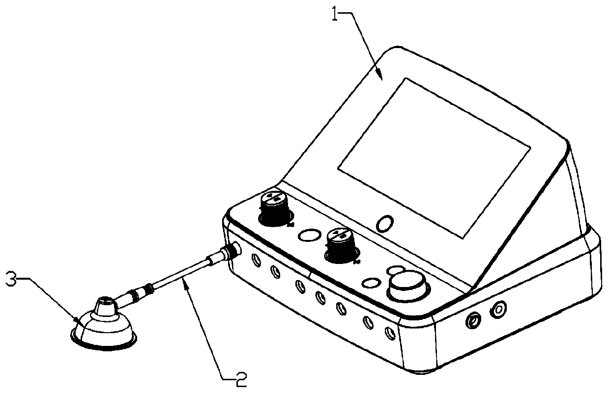 A negative pressure suction electrode system