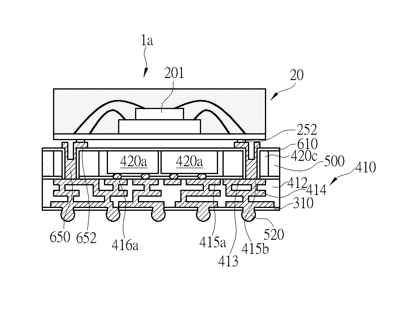 Package-on-package assembly and method for manufacturing the same