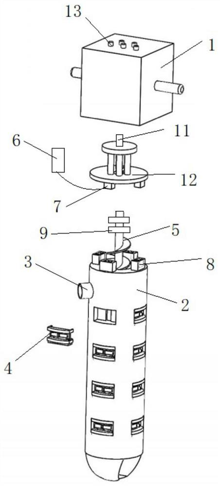 Electromagnetic supporting type drilling and anchoring integrated machine and anchoring method