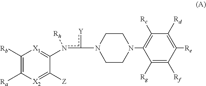 1-[6,7-substituted alkoxyquinoxalinyl)aminocarbonyl]-4-(hetero)arylpiperazine derivatives