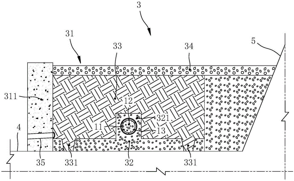 Water seepage pipe, revegetation area water-saving irrigation system and construction method thereof