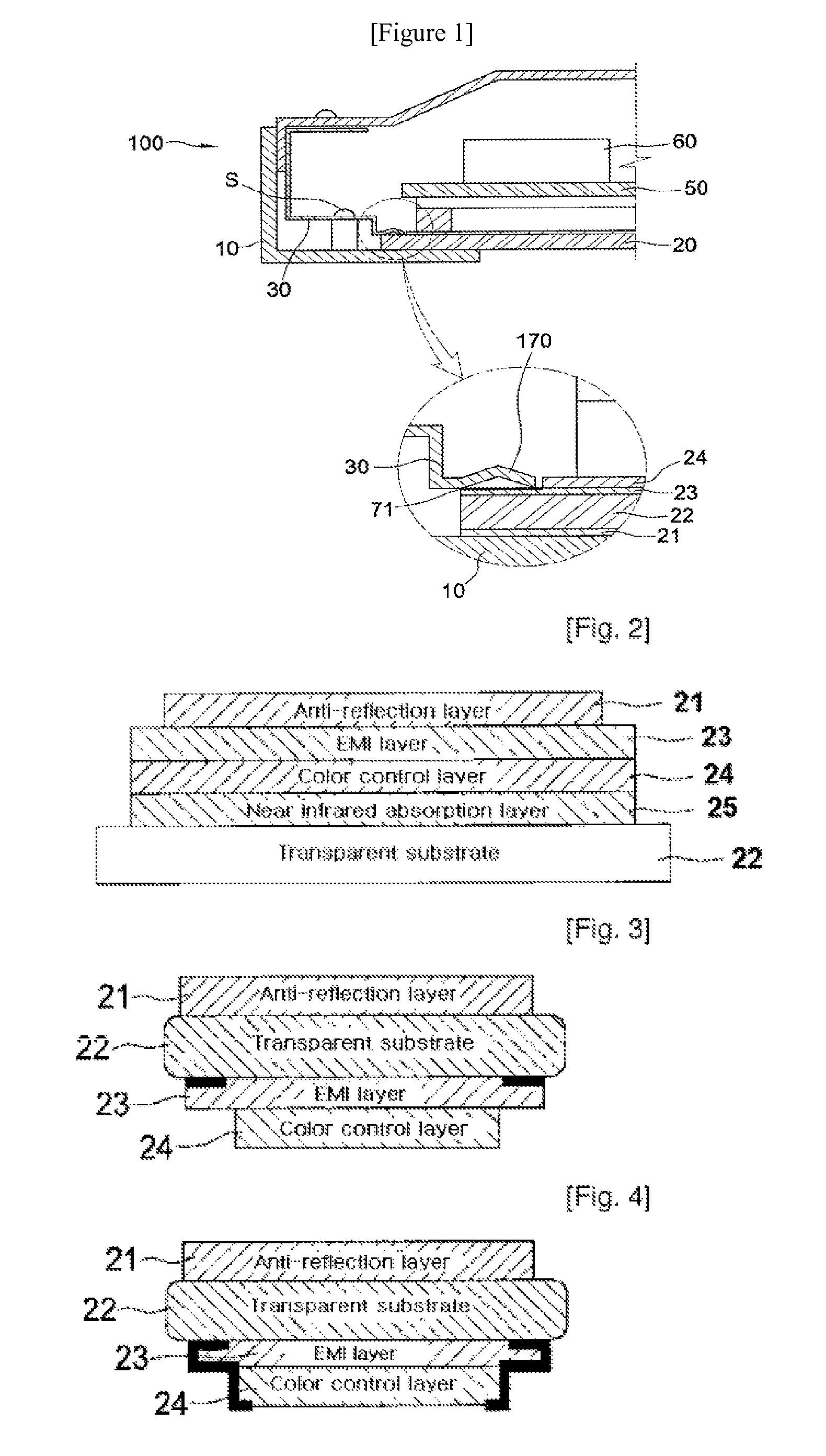 PDP filter and manufacturing method thereof