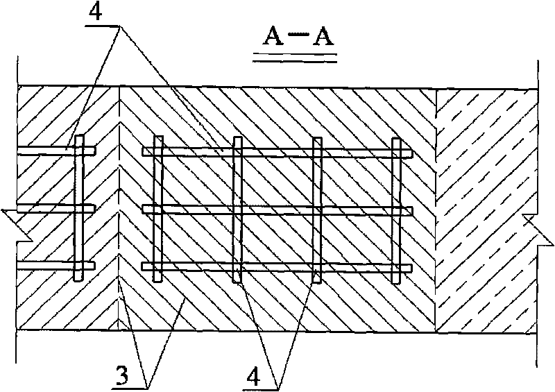 Structure and method for reinforcing walls filled in gob-side retained tunnel by arranging three-dimensional reinforcing ribs in walls