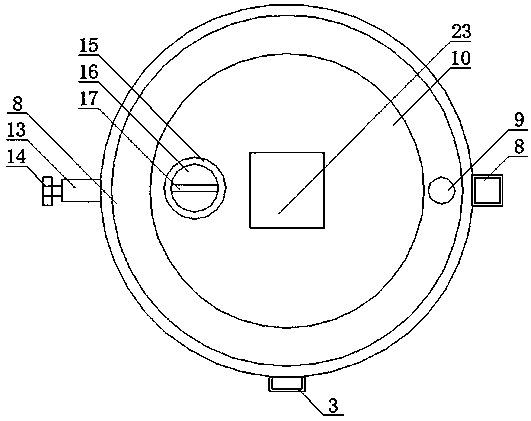 Quick barium meal stirring device for imaging department